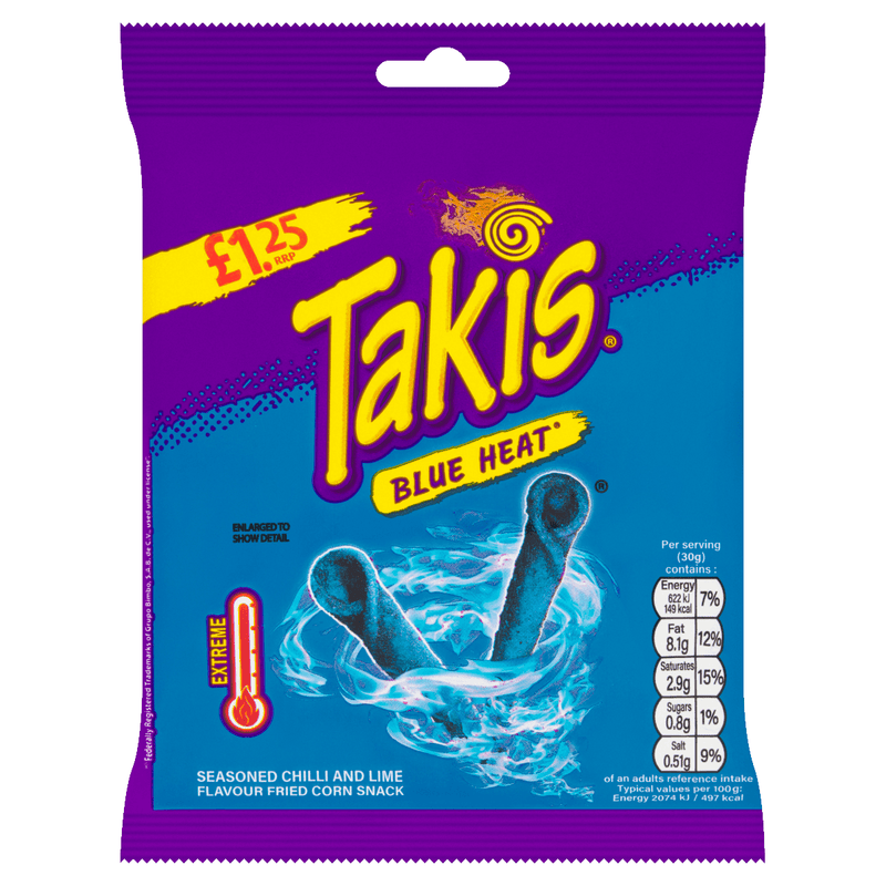 Takis Blue Heat Bag 55g - Happy Candy UK LTD