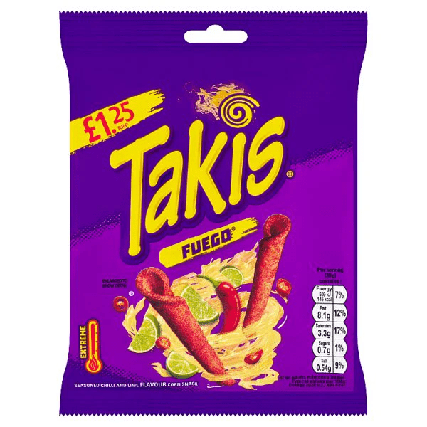 Takis FUEGO Bag 55g - Happy Candy UK LTD