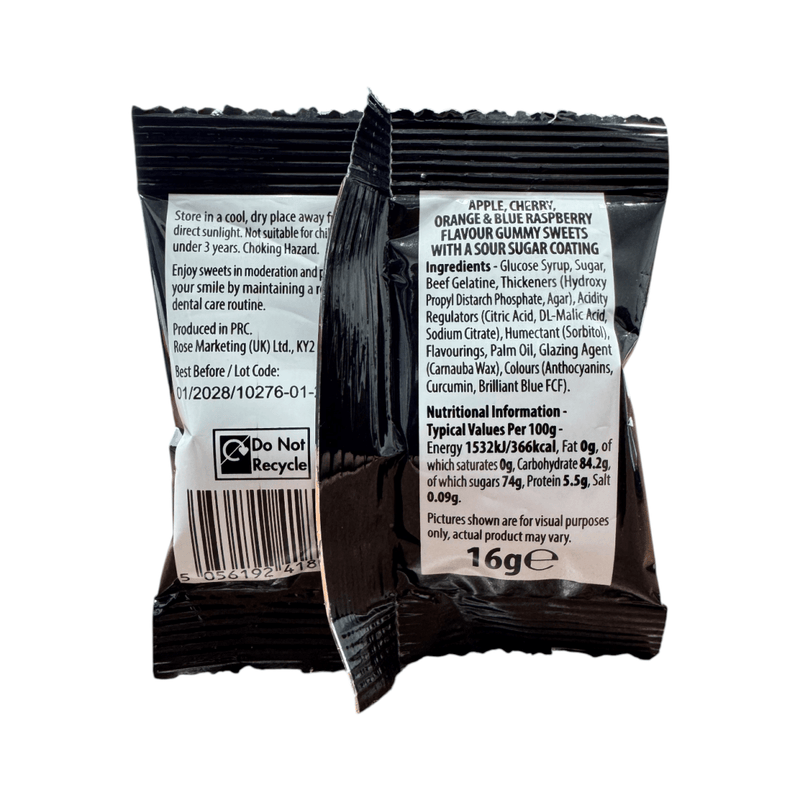 Tango Mixed Fruit Fizzy Bottles Mini Bags 4 Pack (4x16g)