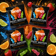 Tango Mixed Fruit Fizzy Bottles Mini Bags 4 Pack (4x16g)