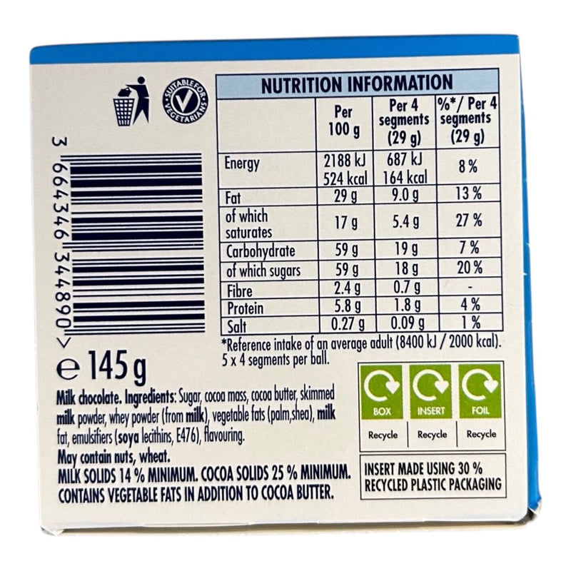 Terry's Chocolate Milk Ball 145g - Happy Candy UK LTD