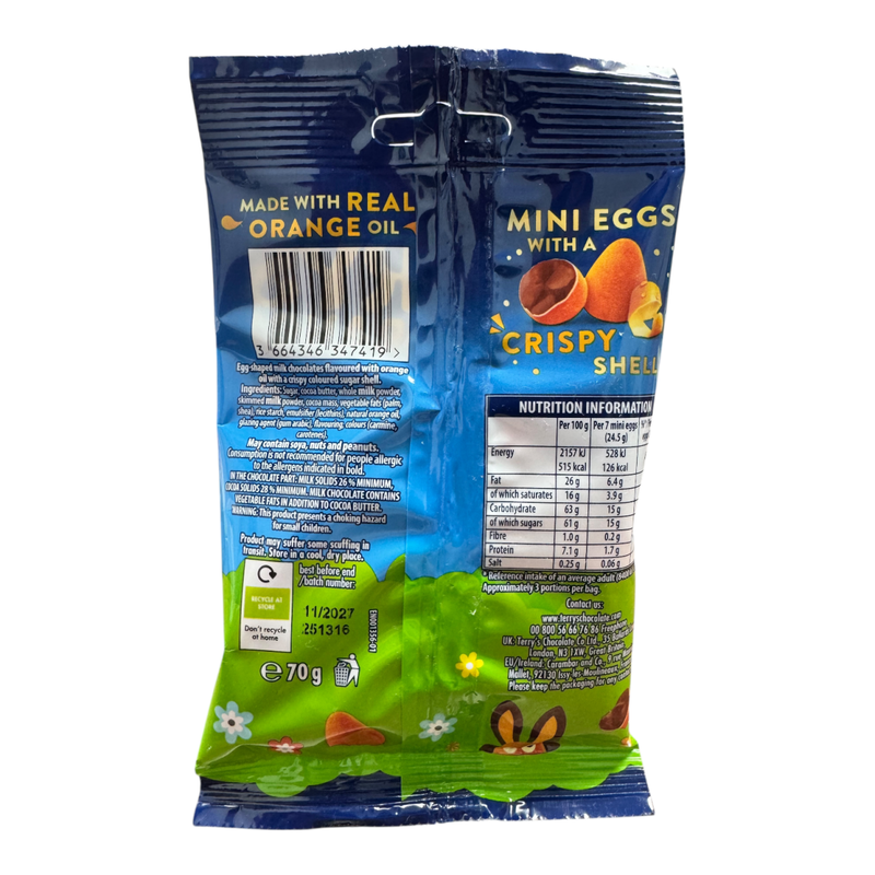 Terry’s Chocolate Orange Mini Eggs Bag 70g