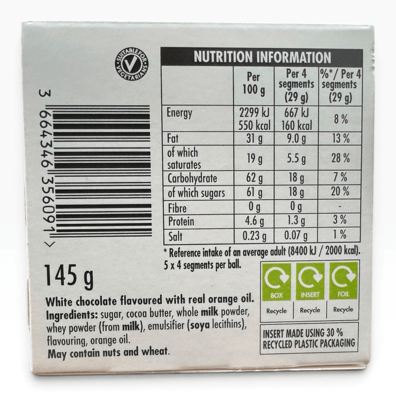 Terry's Chocolate Orange White Ball 145g