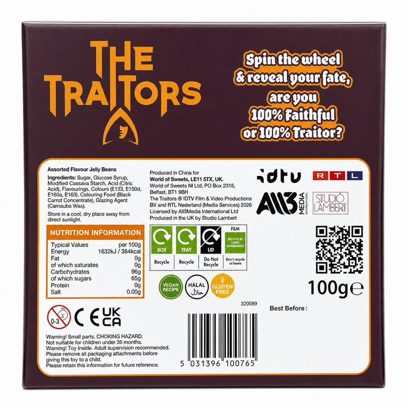 THE TRAITORS Jelly Bean Spinner Game 100g