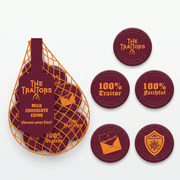 THE TRAITORS Milk Chocolate Coins Net Bag 72g