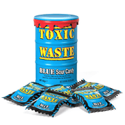 Toxic Waste Blue Sour Candy Drum 42g - Happy Candy UK LTD