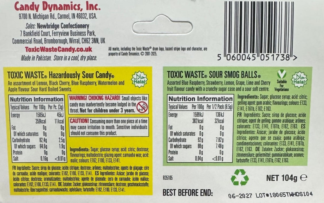 Toxic Waste Christmas Stocking 104g