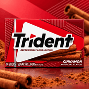 Trident CINNAMON 14 Sticks Sugar Free Chewing Gum (USA) 26.6g