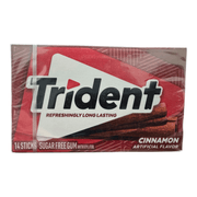 Trident CINNAMON 14 Sticks Sugar Free Chewing Gum (USA) 26.6g