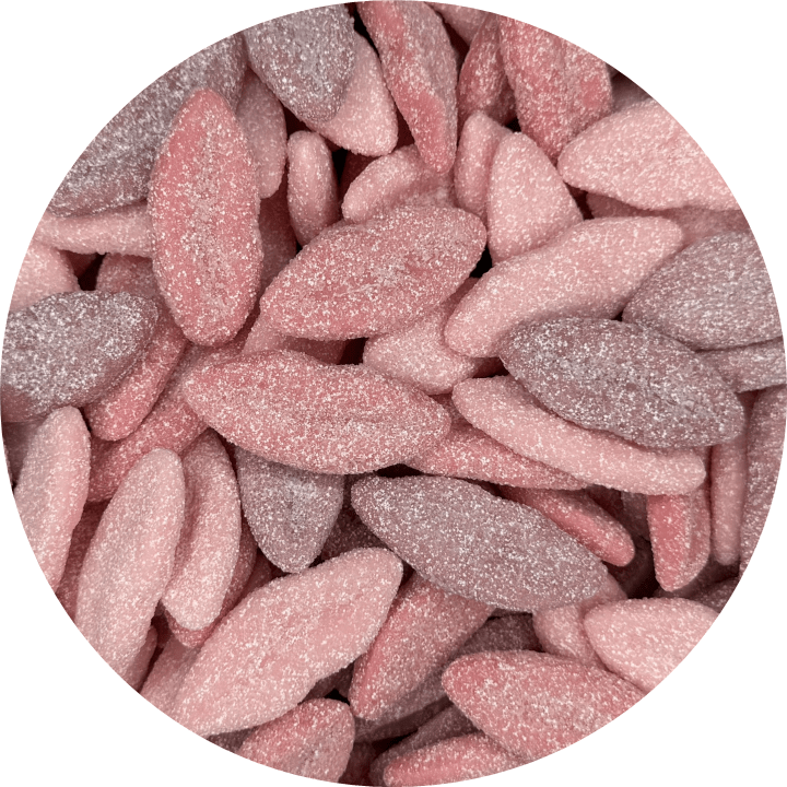 Triple Kiss Sour Lips Strawberry, Grape & Grapefruit Vegan Gummies