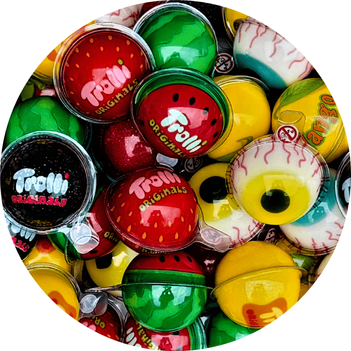 Trolli 3D Flavour Bombs Bursting Ball 4 Pack - Happy Candy UK LTD
