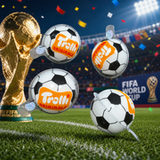 Trolli 3D FOOTBALL WORLD CUP Flavour Bombs Bursting Ball 4 Pack
