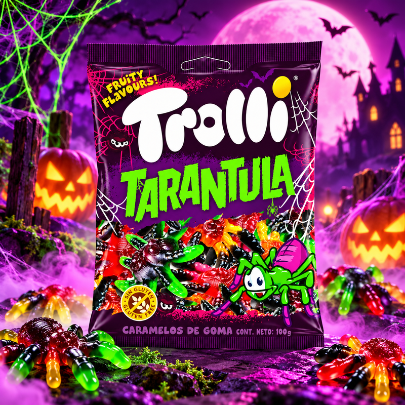 Trolli TARANTULA Halloween Candy Bag 100g