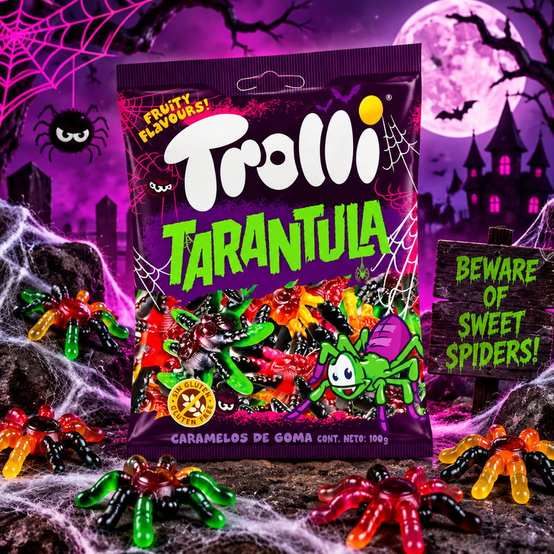 Trolli TARANTULA Halloween Candy Bag 100g