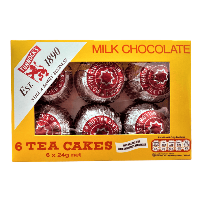 Tunnock's Milk Chocolate Tea Cakes 6 x 24g