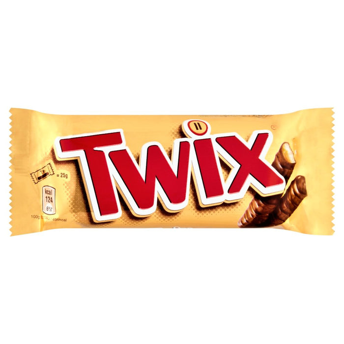 Twix Caramel & Milk Chocolate Fingers Biscuit Snack Bar 50g - Happy Candy UK LTD