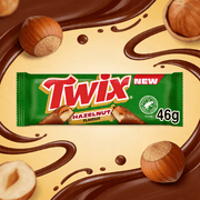 Twix Hazelnut Milk Chocolate Bar 46g