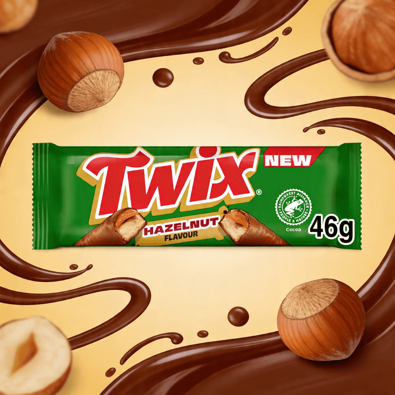 Twix Hazelnut Milk Chocolate Bar 46g