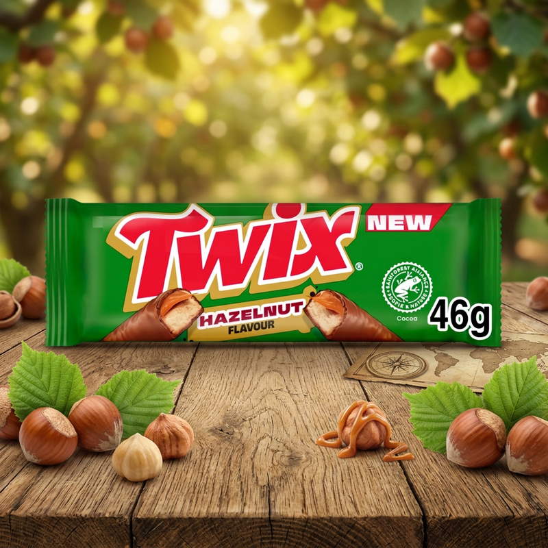 Twix Hazelnut Milk Chocolate Bar 46g