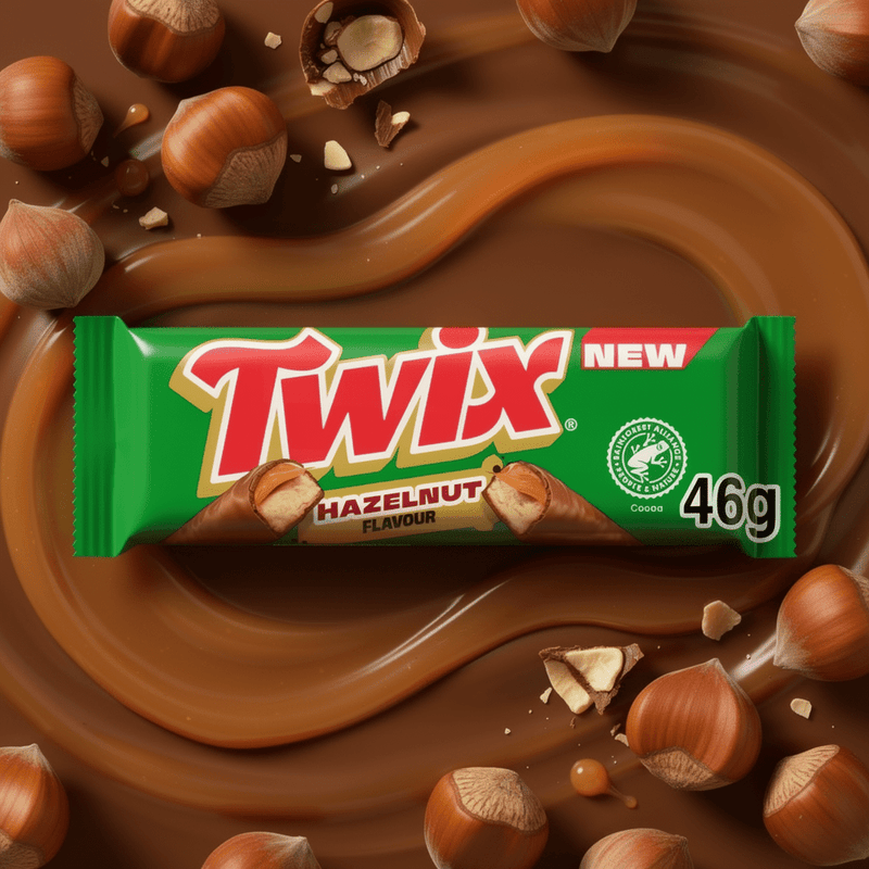Twix Hazelnut Milk Chocolate Bar 46g