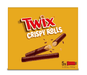Twix Milk Chocolate Crispy Rolls 5 Pack Multipack 112.5g - Happy Candy UK LTD