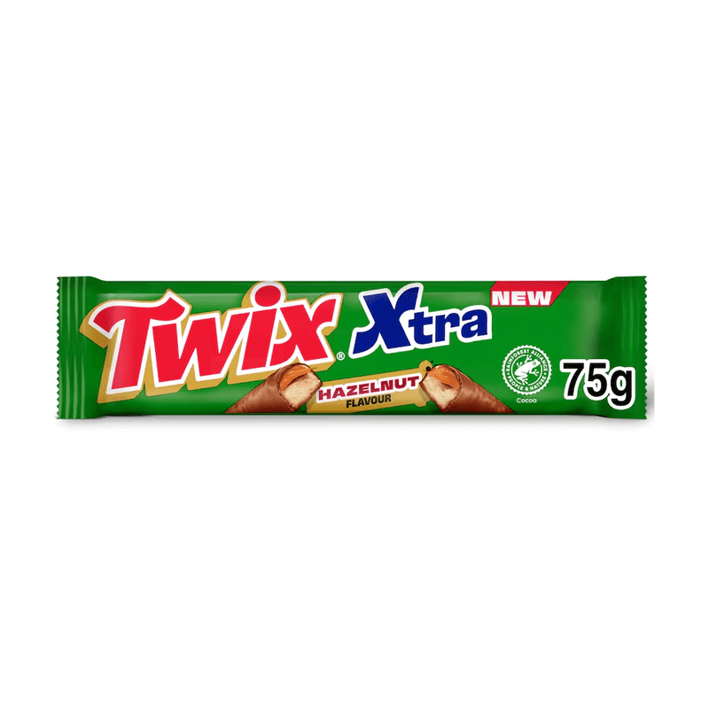Twix Xtra Hazelnut Milk Chocolate Bar 75g