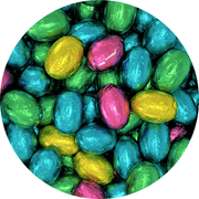 Vibrant Foil Wrapped Milk Chocolate Eggs 20 Pack
