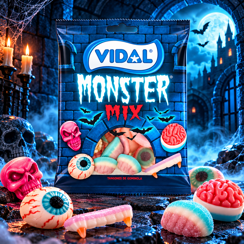 Vidal MONSTER MIX Halloween Candy Bag 150g