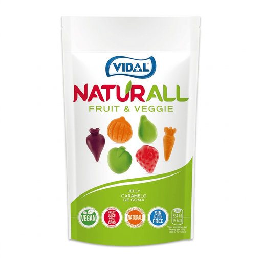 Vidal Naturall Fruits and Veggies Pouch 180g