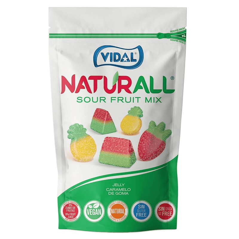 Vidal Naturall Sour Fruit Mix Pouch 180g