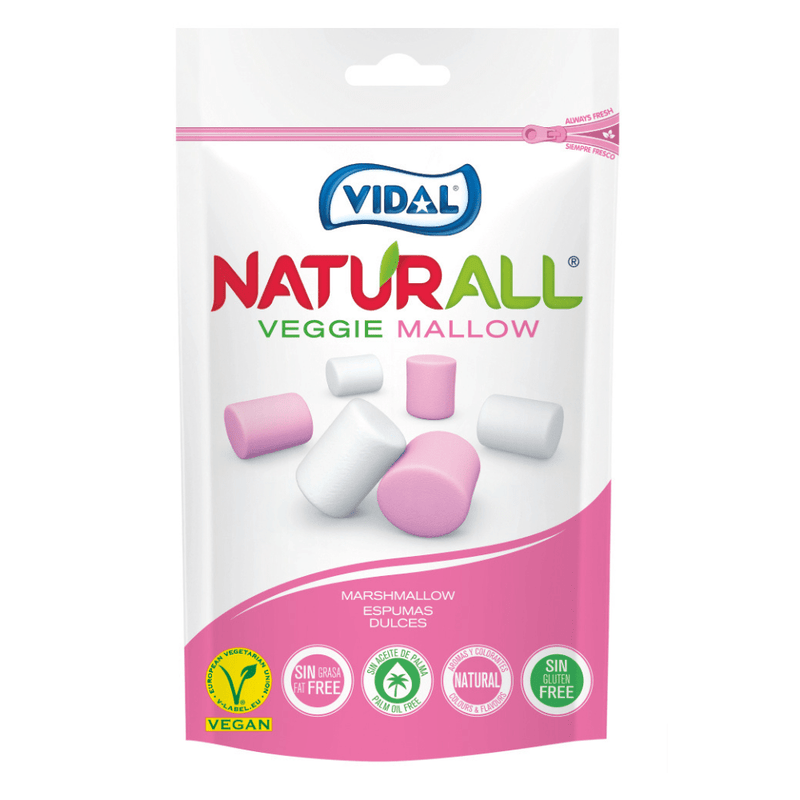 Vidal Naturall Veggie Mallows Pouch 90g