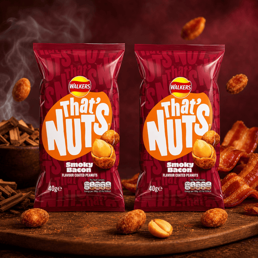 Walkers That's Nuts Smoky Bacon 2x40g