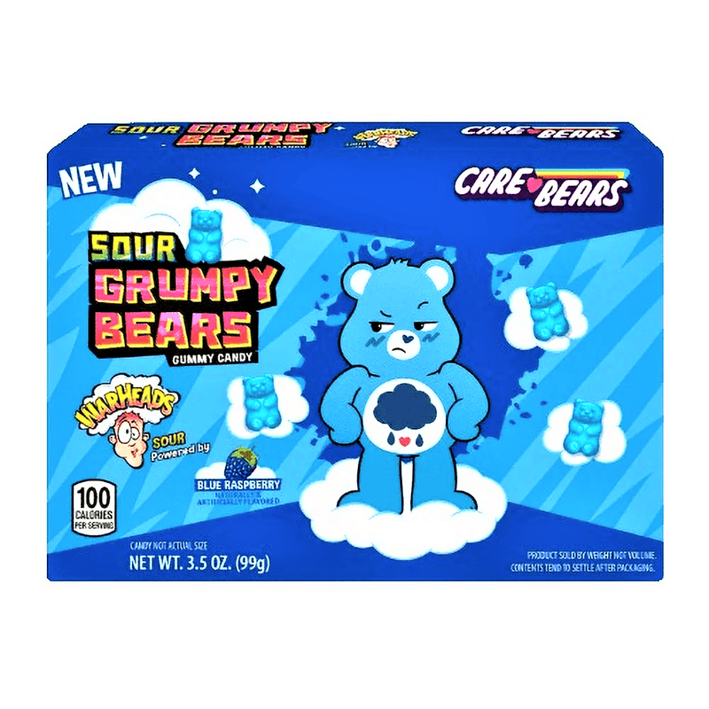 Warheads Care Bears Sour Grumpy Bears Box (USA) 99g - Happy Candy UK LTD