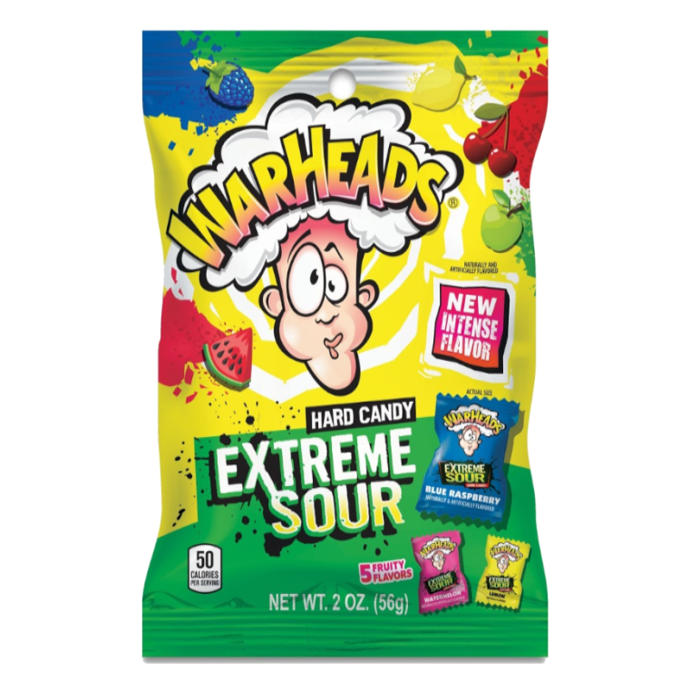 WarHeads Extreme Sour Hard Candy Bag 56g