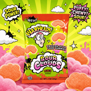 Warheads SOUR CLOUDS Peach Foam Gummies Bag (USA) 85g