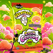 Warheads SOUR CLOUDS Peach Foam Gummies Bag (USA) 85g