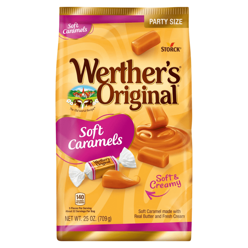 Werther's Original Soft Caramels PARTY SIZE 709g - Happy Candy UK LTD
