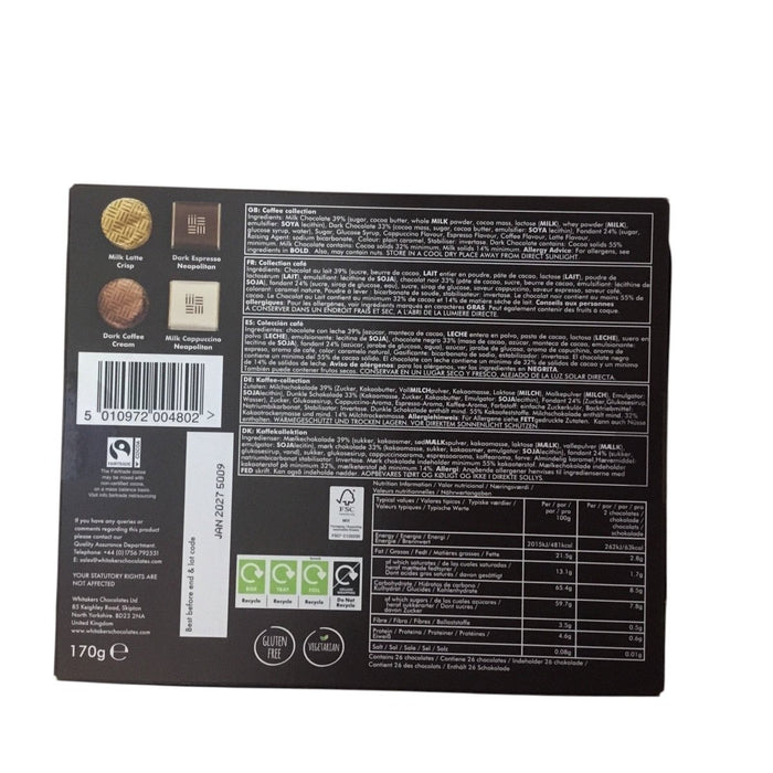 Whitakers Coffee Collection Gift Box 170g - Happy Candy UK LTD