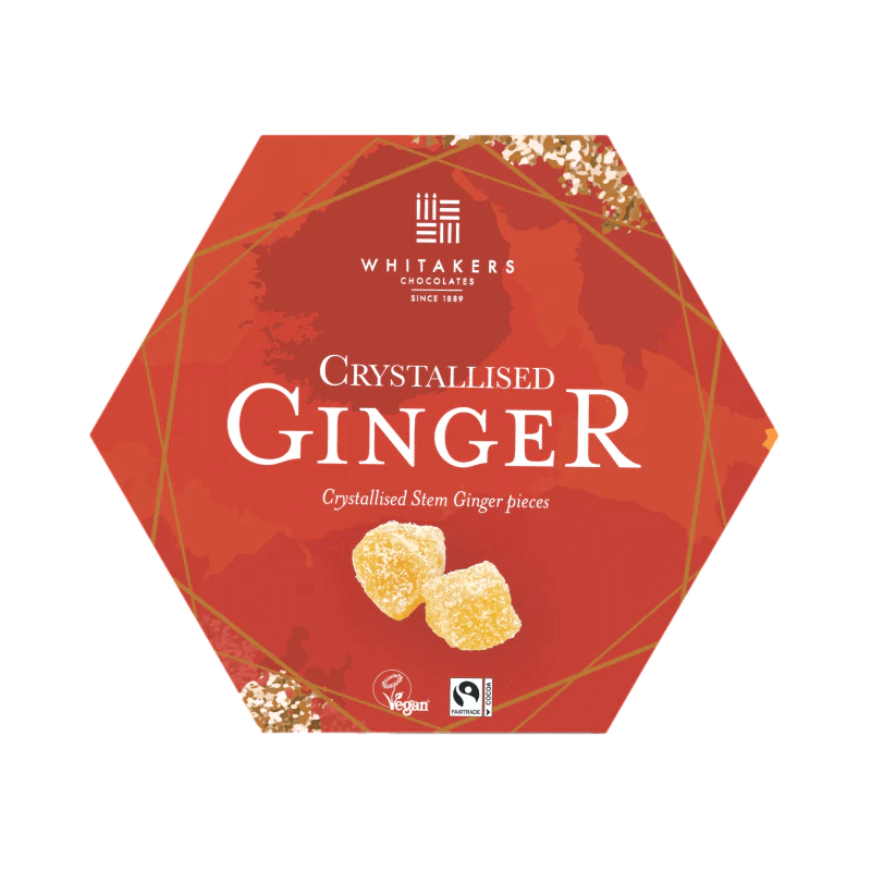 Whitakers Crystallised Ginger 200g - Happy Candy UK LTD