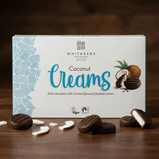Whitakers Dark Chocolate Coconut Fondant Creams Gift Box 150g
