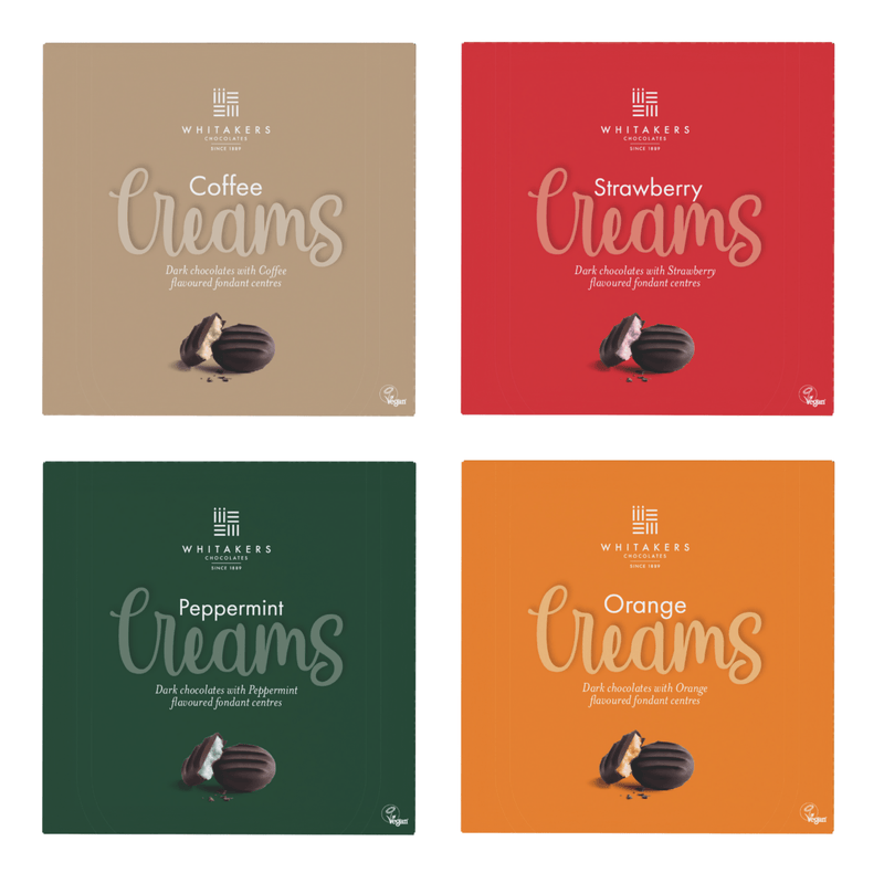 Whitakers Dark Chocolate Fondant Creams Gift Box 1 x 90g