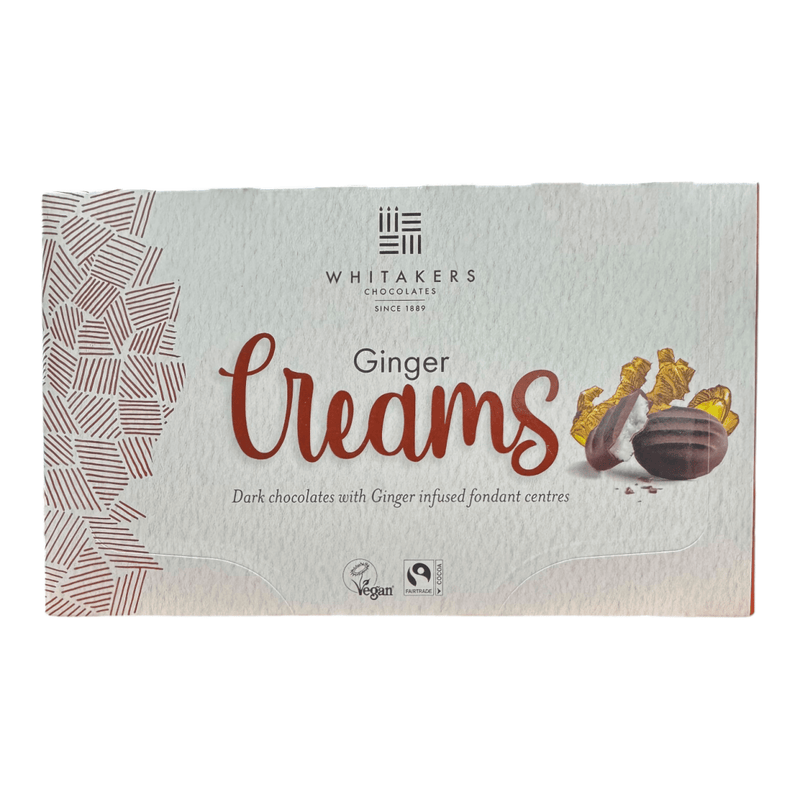 Whitakers Dark Chocolate Ginger Fondant Creams Gift Box 150g