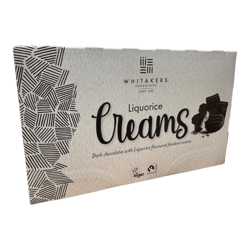 Whitakers Dark Chocolate Liquorice Fondant Creams Gift Box 150g