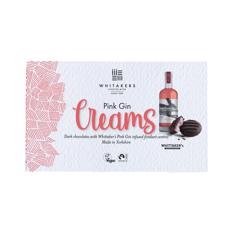 Whitakers Dark Chocolate Pink Gin Fondant Creams 150g - Happy Candy UK LTD