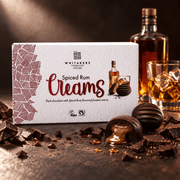 Whitakers Dark Chocolate Spiced Rum Fondant Creams Gift Box 150g