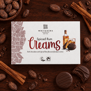 Whitakers Dark Chocolate Spiced Rum Fondant Creams Gift Box 150g