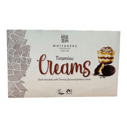 Whitakers Dark Chocolate Tiramisu Fondant Creams Gift Box 150g