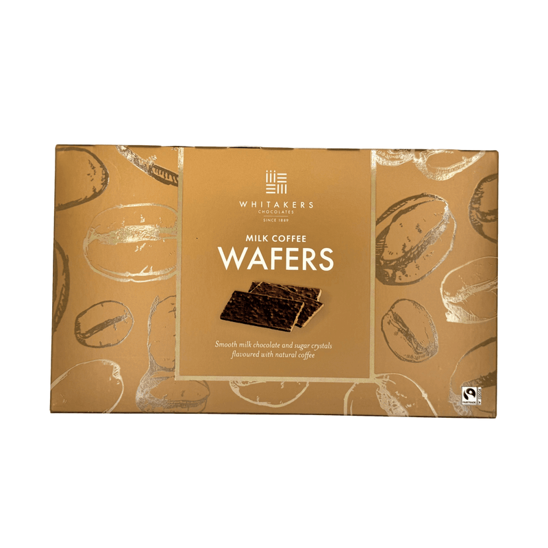 Whitakers Milk Chocolate Coffee Wafer Thins 150g - Happy Candy UK LTD
