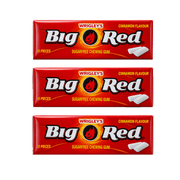 Wrigley's Big Red CINNAMON FLAVOUR Sugar Free Chewing Gum 3 X 14g
