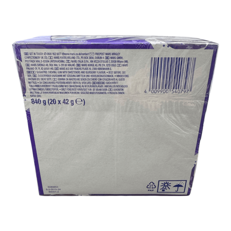 Wrigley's Extra Blueberry Chewing Gum BULK RETAIL BOX 20 X (3x14g)